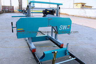 SW26G 9HP Portable Band Sawmill Untuk Mesin Bensin Diameter Gergaji 660mm