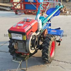 Peralatan Traktor Tangan 18HP, Traktor Mini Pertanian 7.35kw Dengan Rotavator