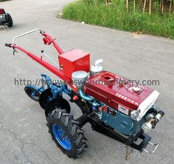 Electric Starter Mini 750mm 10hp 2 Wheel Walking Tractor Mesin Diesel Untuk Pertanian