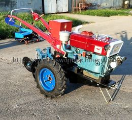 Mesin Diesel 10-12HP Traktor Tangan Kecil Untuk Pertanian Gandar Tunggal 4 Tak